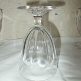 Ensemble de 9 verres à pied anciens