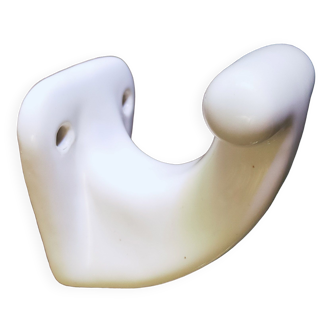 Porcelain hook or coat rack