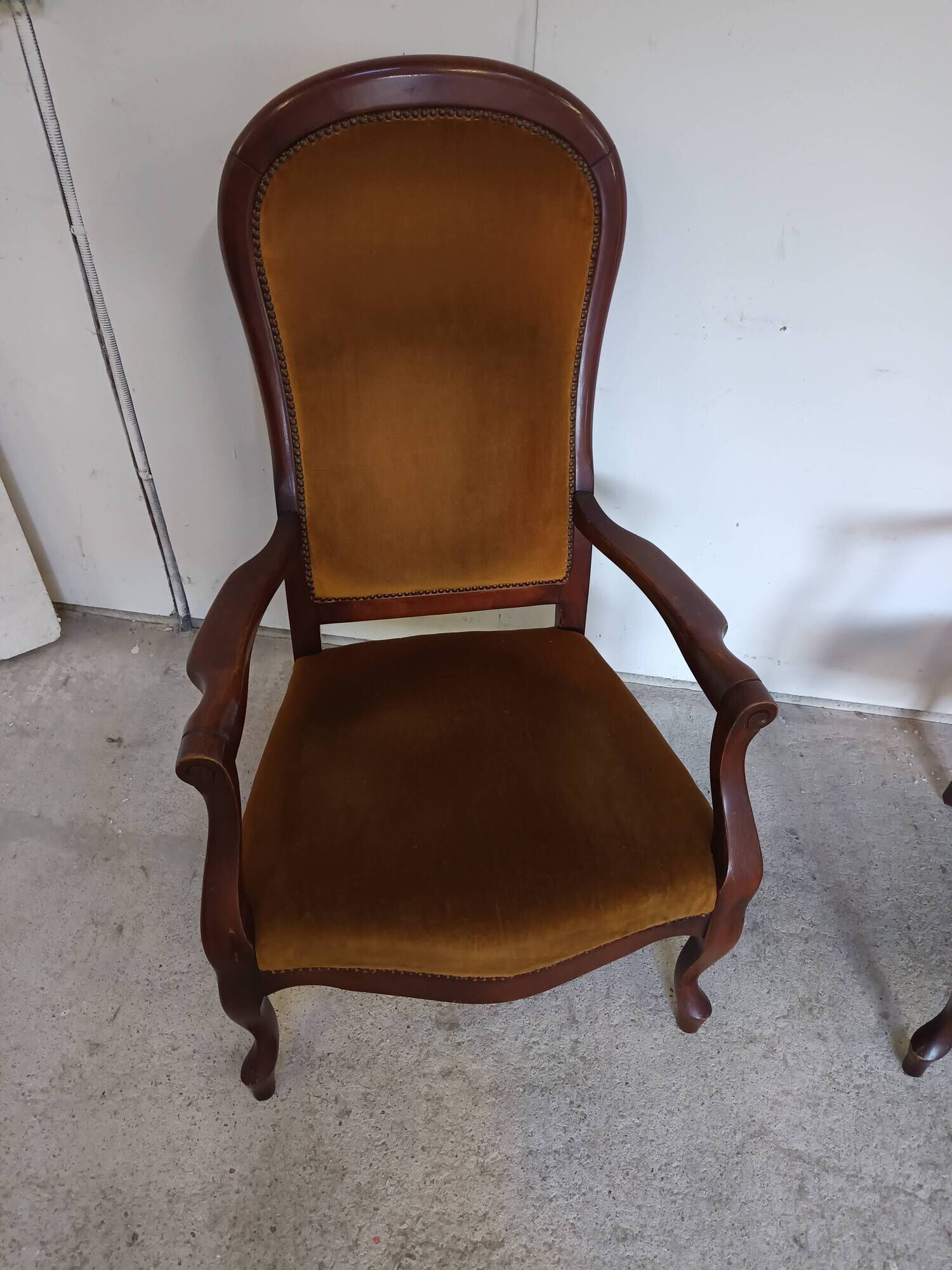 pair of Voltaire armchairs