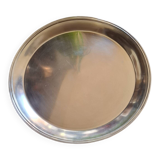 Indonesian artisanal silver-plated tray