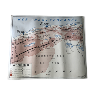 Affiche scolaire Tunisie / Algérie