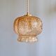 Vintage amber glass pendant (5 available), 1960s-70s