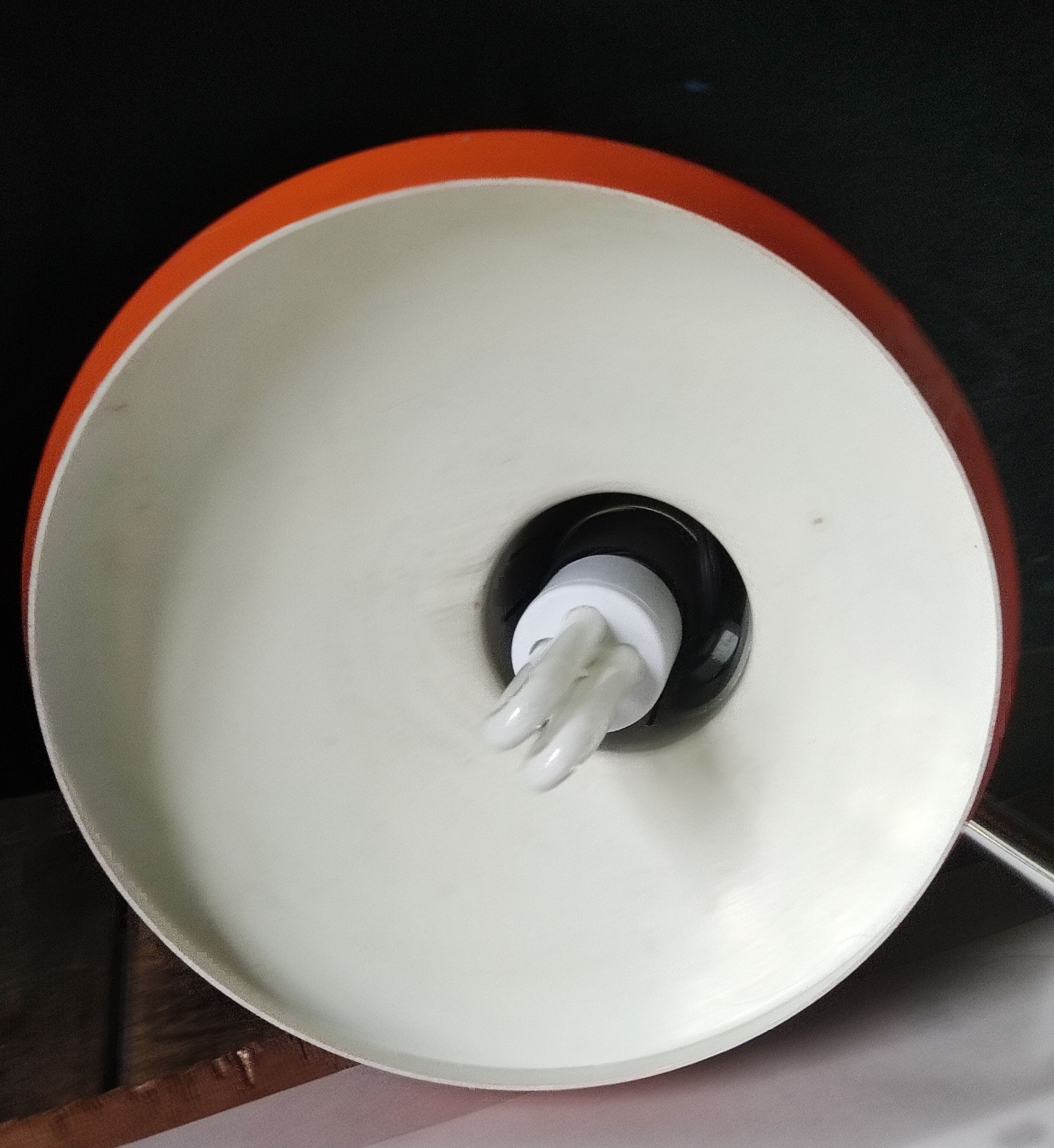 Vintage desk lamp Fase orange articulated