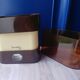 Kitchen scale vintage Terraillon 4000 color brown and beige complete, 70s