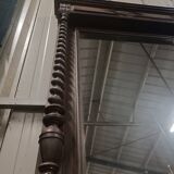 Oak mirror with twisted columns