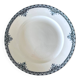 Large antique serving dish in Saint-Amand earthenware (Nord)