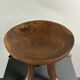 Handmade midcentury African tribal Jimma or Oromo tripod stool side table