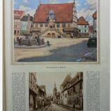 Painting “The main square of Molsheim” - signed R. Loir
