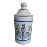 Vintage medicine jar ceramic salt of wisdom