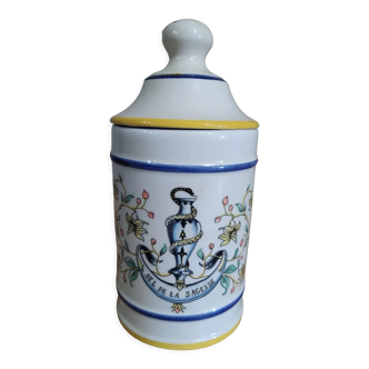 Vintage medicine jar ceramic salt of wisdom