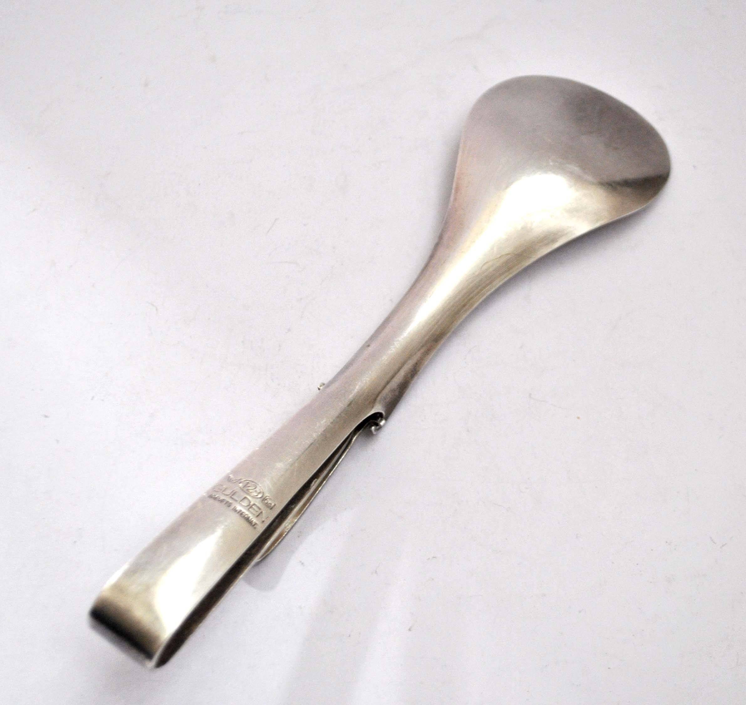 Vintage silver-plated serving tongs GULDEN - Hospitality goldsmithing