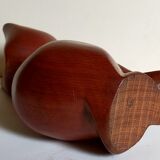 Scandinavian cat in vintage solid wood