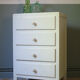 Chest of drawers small format light blue years 50-vintage chest-child storage