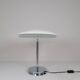 "Tris" glass table lamp by Fontana Arte from the Space Age with a chrome base, Italy, circa 2000.