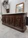 Exceptional oak bar counter from the 19th century.