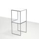 Table d'appoint danoise vintage en chrome et plexiglas