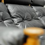 Leather vintage 3 seater sofa