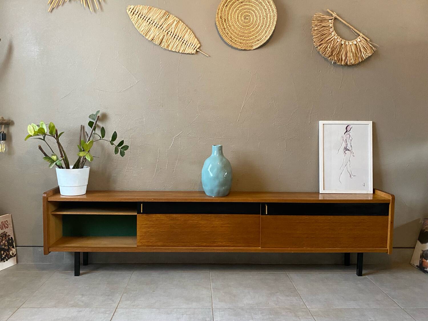 Vintage Maurice Pré attribution sideboard (shallow)