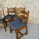 4 chairs in solid wood from Guillerme and Chambron