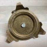 Tripod candlestick in worked bronze