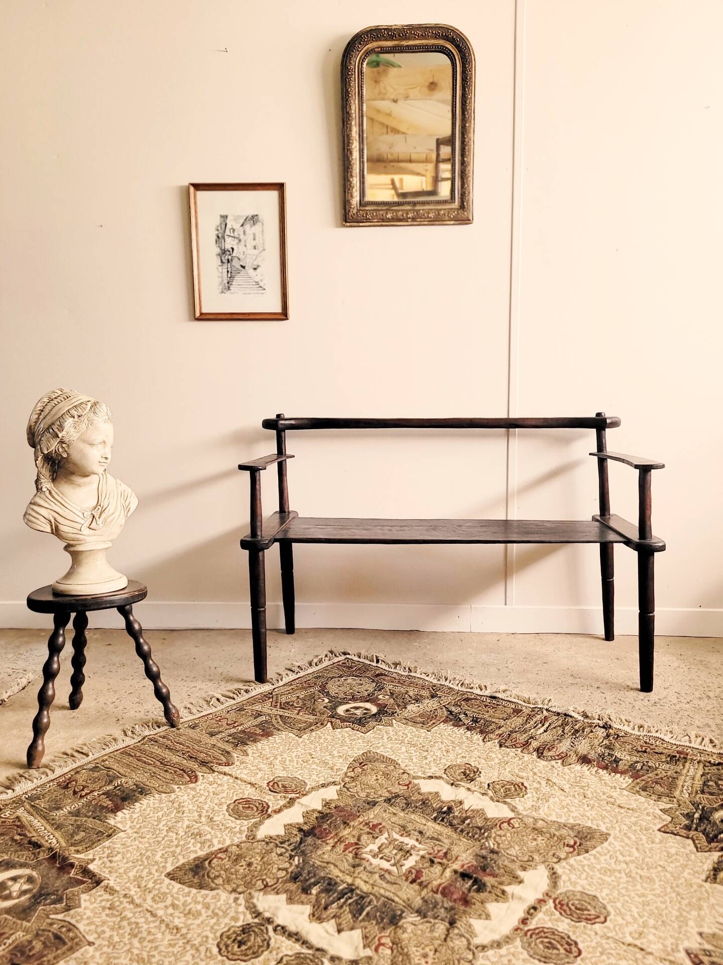 Banc brutaliste début XXème
