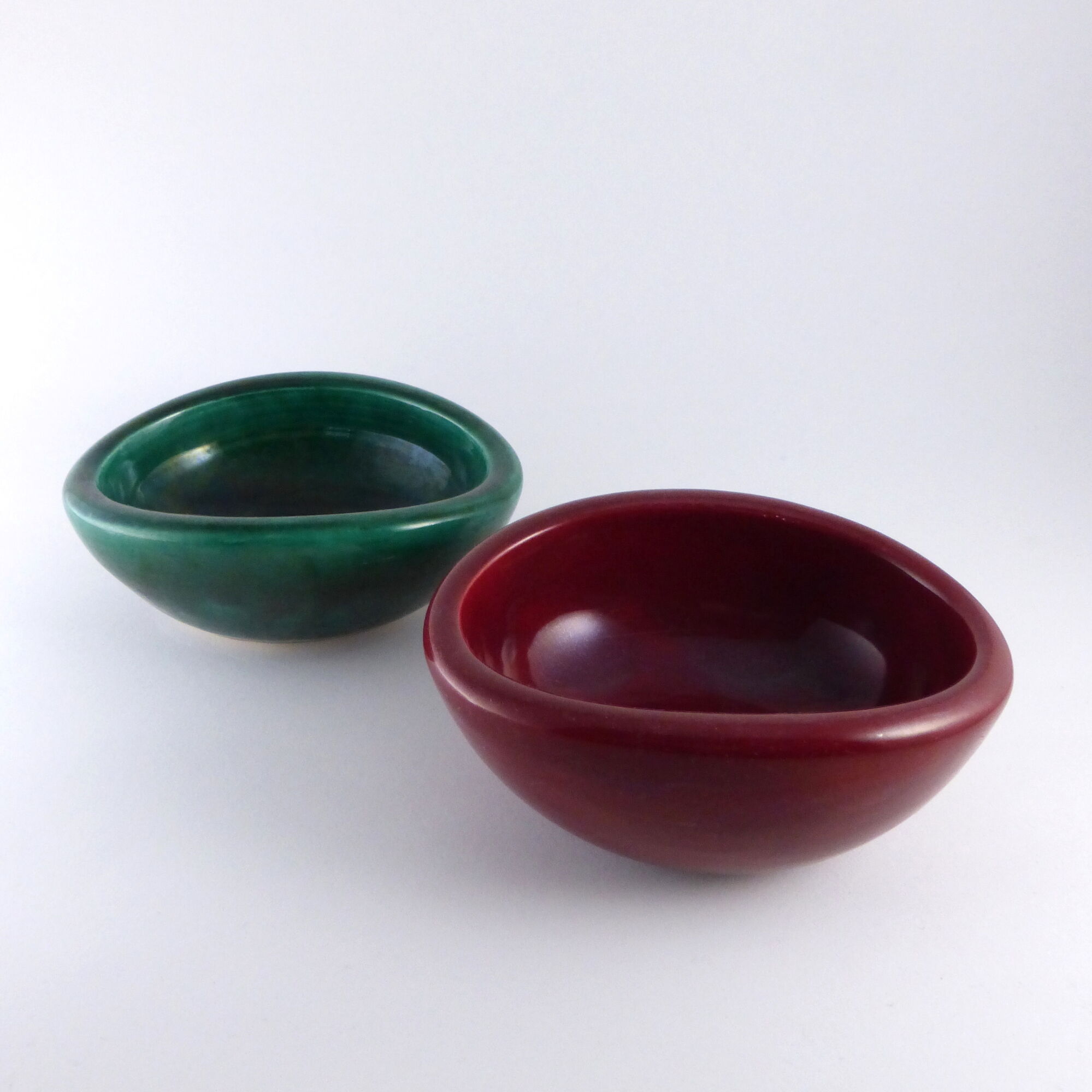 Paire de coupe vide-poche Kéramos de René Hénon vers 1950