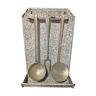 Vintage utensils for kitchen dating from the 1950s. Color: gray and white Mati