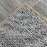 3x10 White Black Turkish Runner Rug 92x310Cm