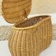 Panier vintage en rotin pour velo
