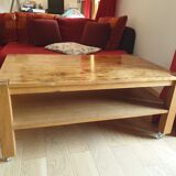 Table basse bois exotique