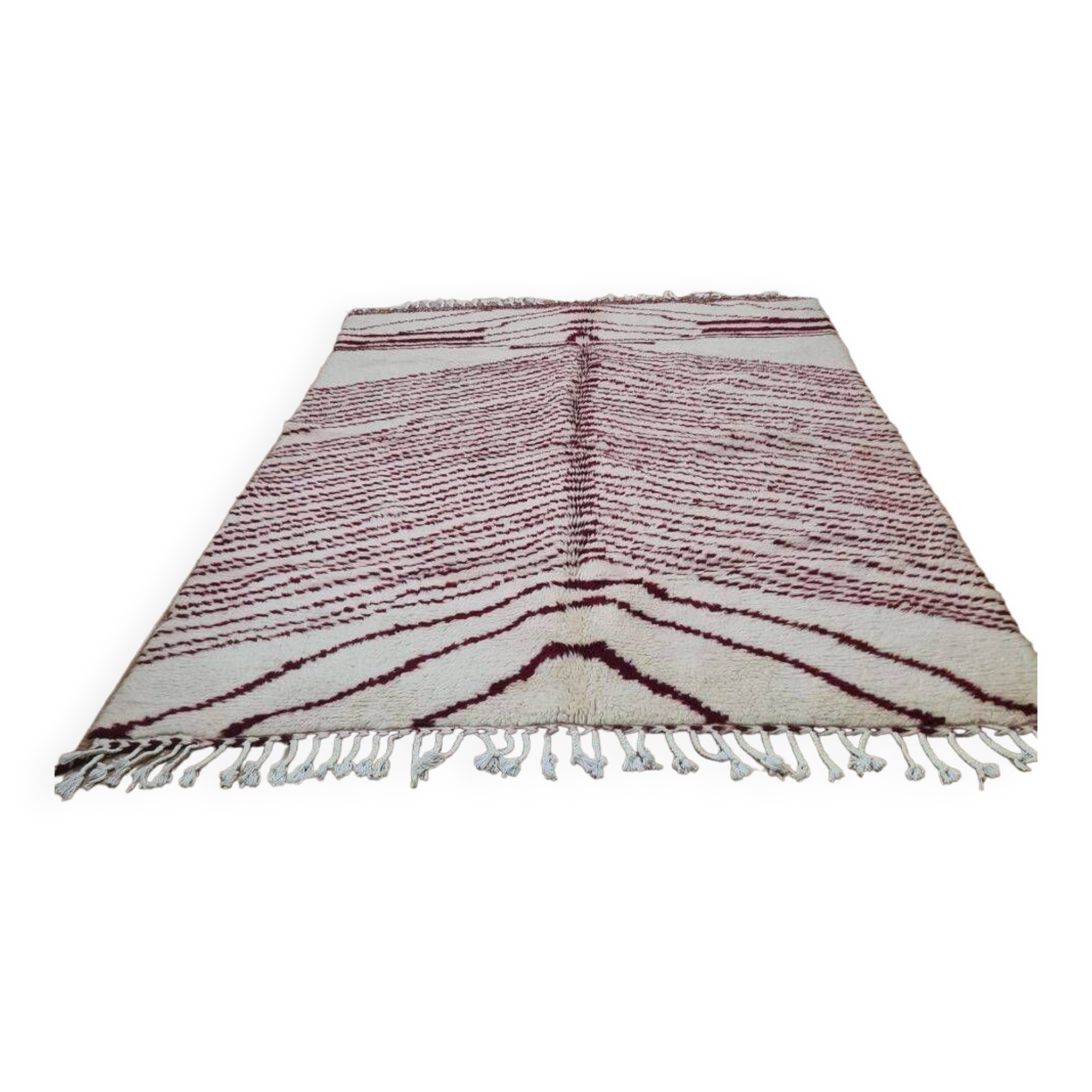 Handmade wool Berber rug 250x150 cm