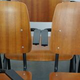 Set of 8 Vintage Dining Chairs with Armrests