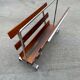 Porte-revue en bois de rose chrome