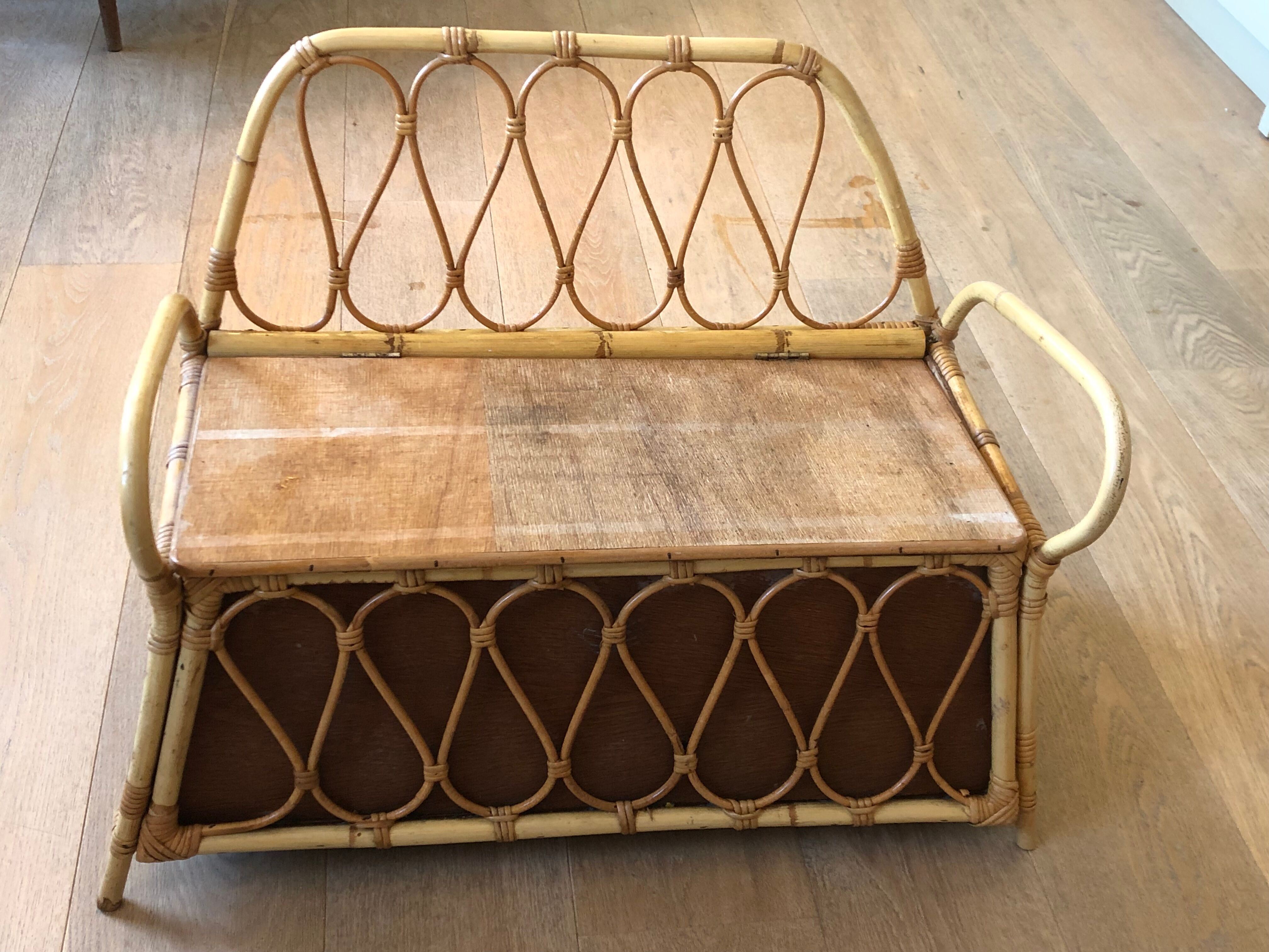 Rattan chest