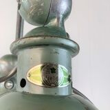 Old Jielde lamp 1965 green patina 102