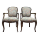 Paire de fauteuils de style Louis XV en chêne