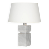 Solid Carrara marble lamp circa 1970