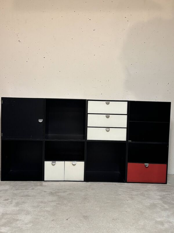 Bibliothèque Palaset Treston Storage Cubes, Finlande 1970