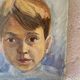 Old oil portrait