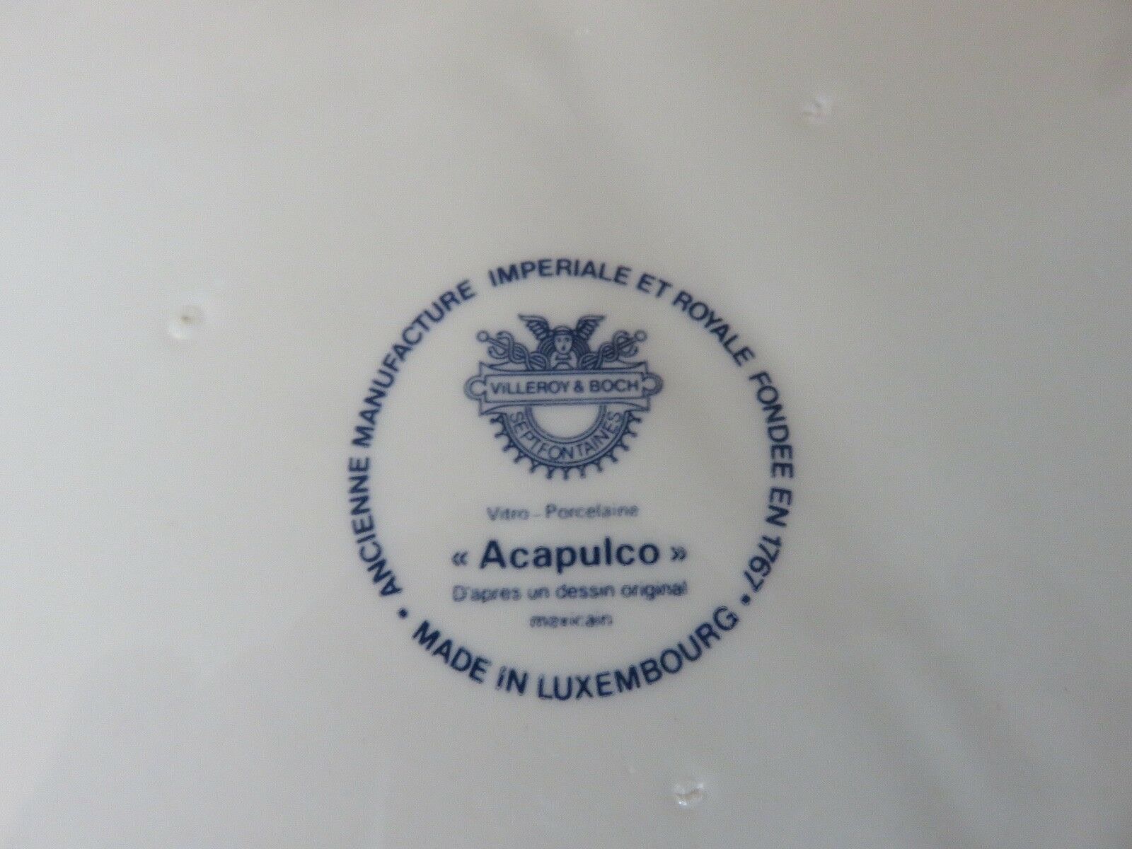 6 plates Acapulco Villeroy & Boch years 70