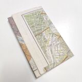 Vintage map Paris and its suburbs 1970