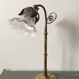 Brass flower lamp