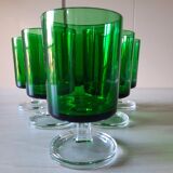 Set of 6 glasses 70s