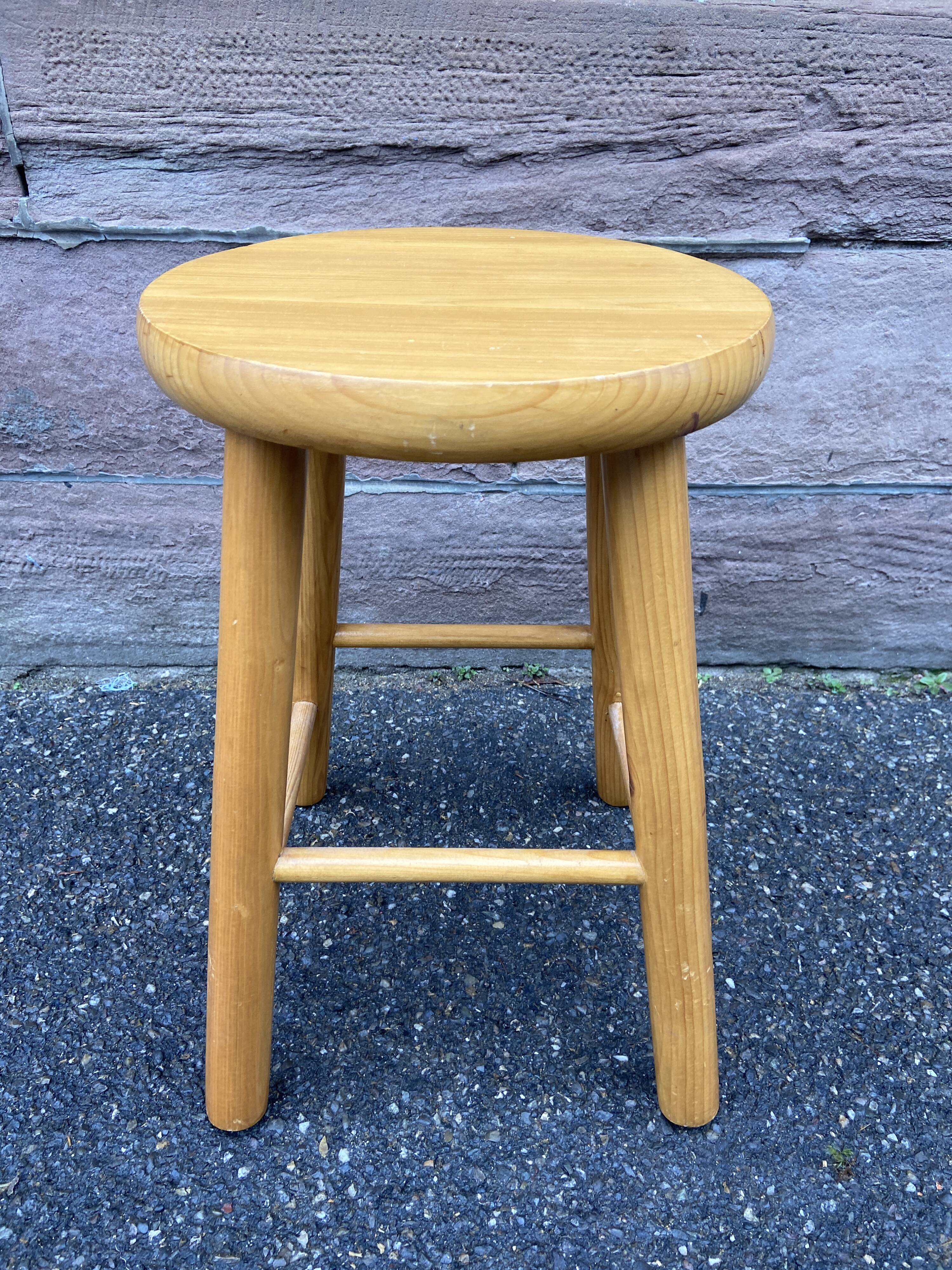 Vintage pine stool