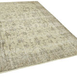 Handmade oriental beige carpet 182 cm x 271 cm