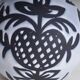 60s ceramic black & white jug