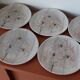 8 assiettes à dessert faïence de Pornic, France