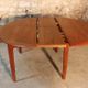 Scandinavian vintage teak dining table with 2 extension cords hidden by Svend Aage Madsen for Knudsen - Son, Denmark