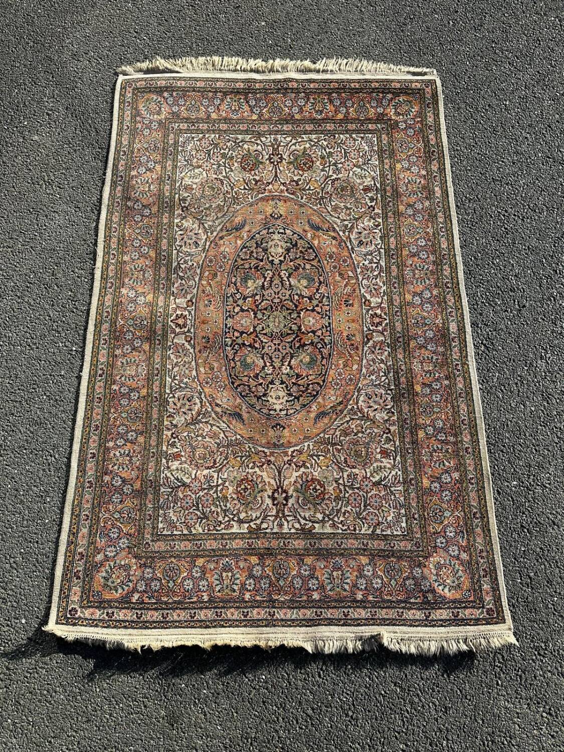 Persian silk rug