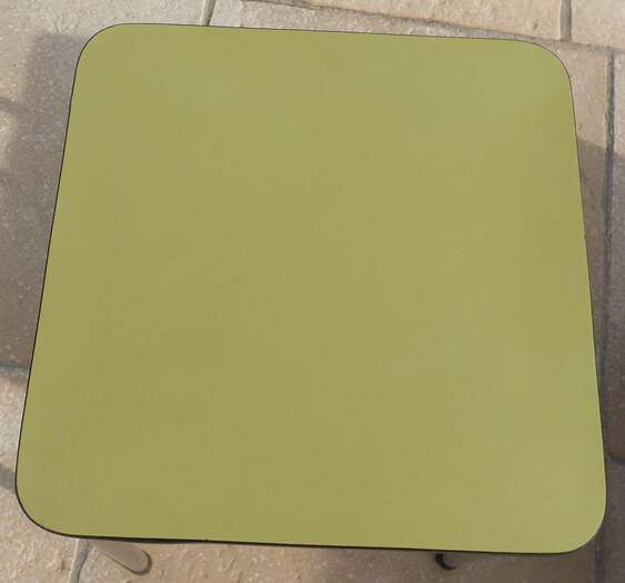 1 apple green formica stool